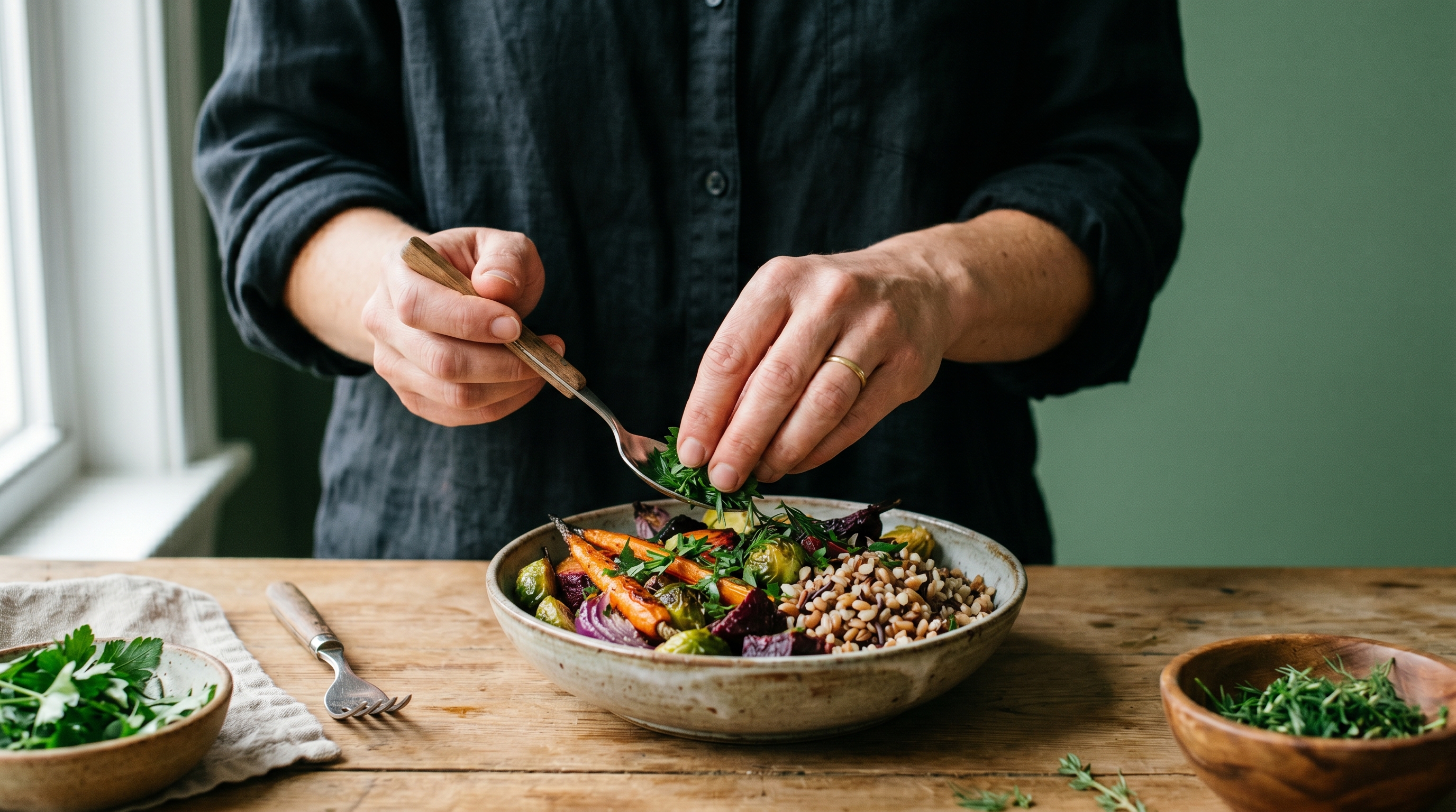 Dietitian sharing a meal-planning conversation