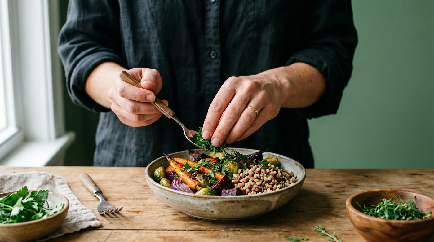 Dietitian sharing a meal-planning conversation